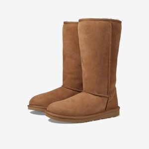 Girls Classic Tall Ugg Suede Boots Chesnut Size 4
